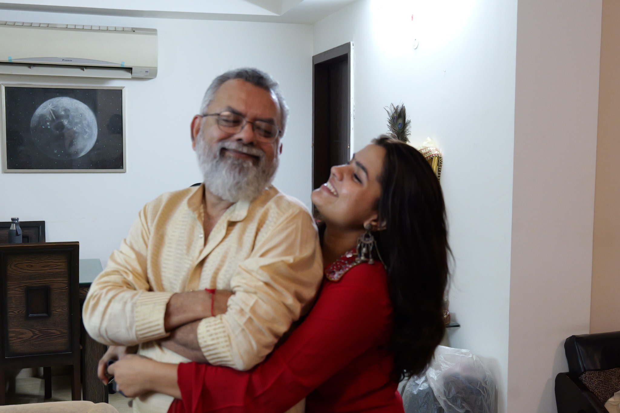 Deepak Mantry and daughter