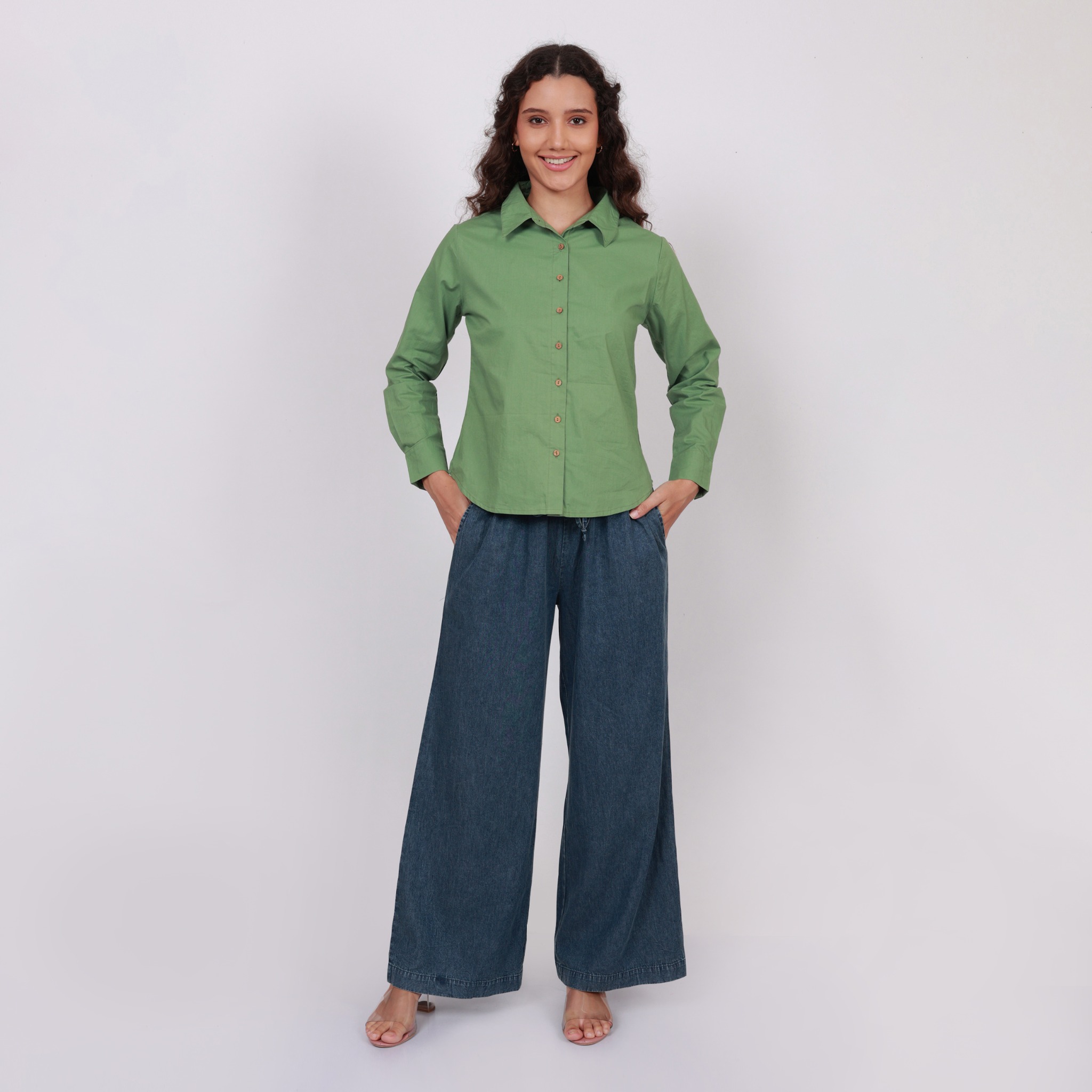 Modyne Classic Solid Button-Down Shirt