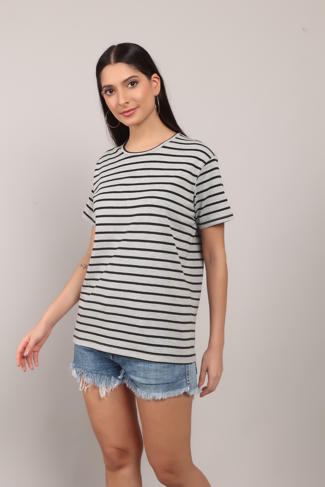Modyne Striped Everyday Tee
